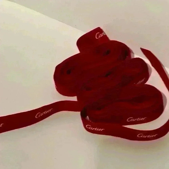 Authentic Cartier Red Ribbon Gift Wrapping String One Per Sale - Picture 9 of 10
